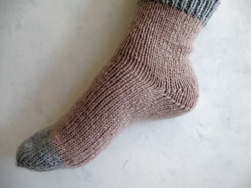 みんな違ってあたりまえ 世界一簡単な靴下のかかとの編み方 １