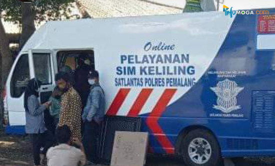 sim keliling, samsat keliling, pemalang, kecamatan Moga