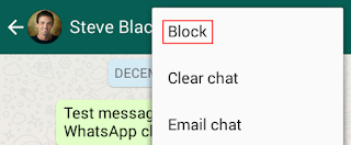 Menblokir Kontak pada WhatsApp