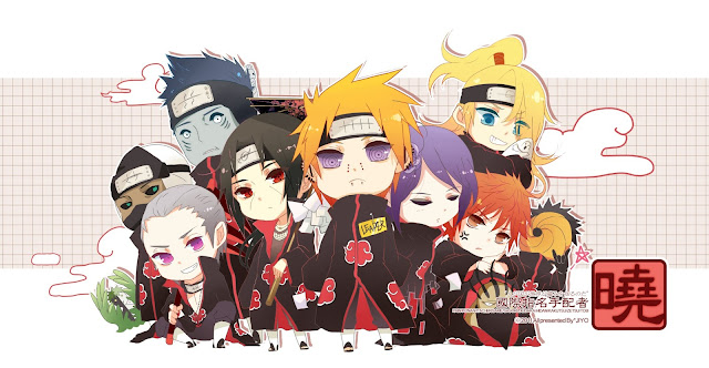 Akatsuki Member Chibi Wallpaper 0119