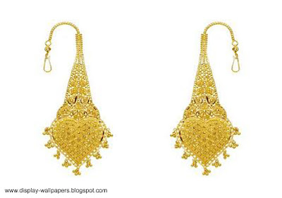 Pure Gold Earrings Designs For Girls