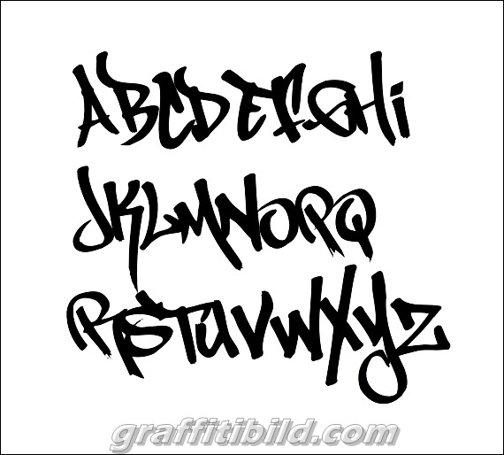 Graffiti tag fonts alphabet styles, graffiti tags a-z