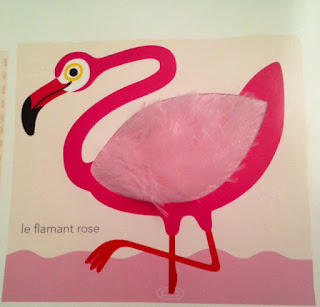 Mon imagier des couleurs à toucher - le flamant rose - Editions MILAN