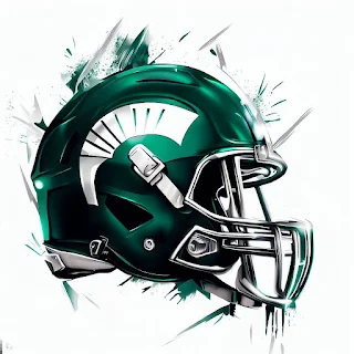 Michigan State Spartans Concept Football Helmets