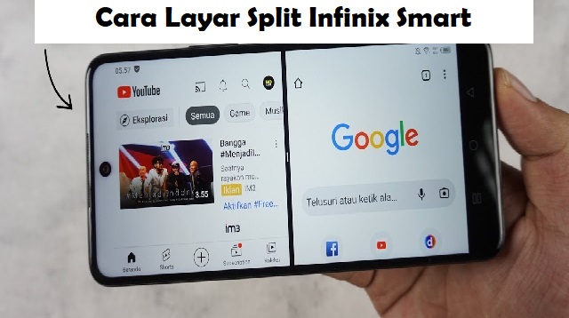 Cara Layar Split Infinix Smart