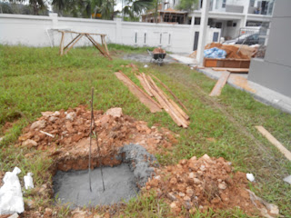 Extra 0.5' when building the beam on top connecting foundations