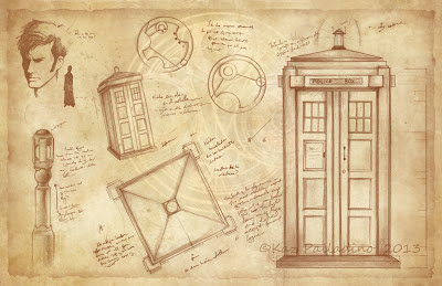 Well, I drew the Tardis & Doctor Who