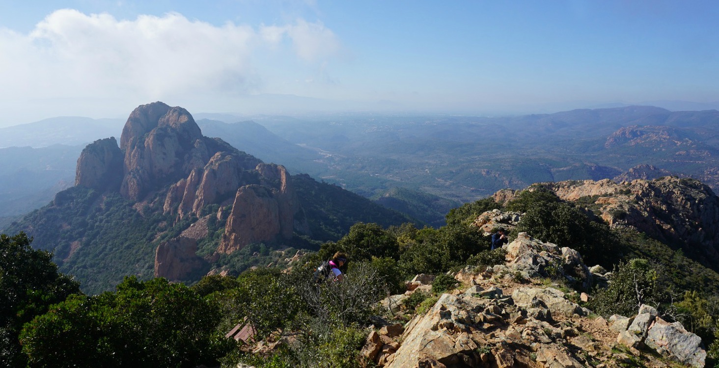View to the west from Pic du Roux Esterel