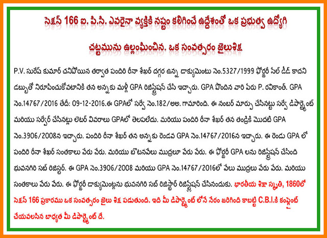 Registration & Stamps SRO Bhongir (2301)