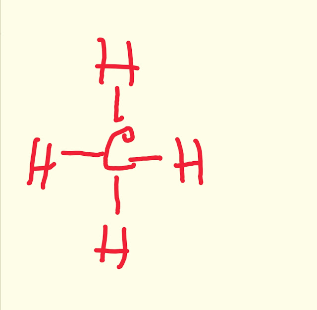 structural formula of methane