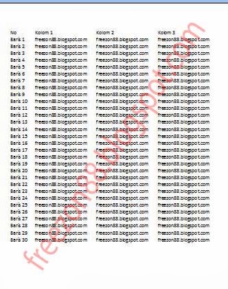 Mengatur Hasil Print Out Pada Microsoft Excel