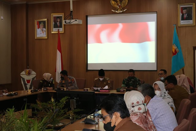 Dandim 0309 Hadiri High Level Meeting Bersama TPID Kota Solok Dalam menghadapi Bulan Ramadhan