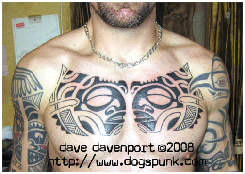 polynesian tattoo This is a few months old I did this chest piece on a