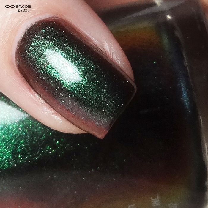 xoxoJen's swatch of KBShimmer Mistletoe You So