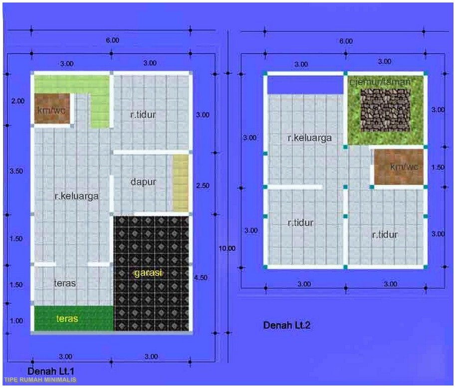 Terkini 46+ Rab Rumah Type 45 2 Lantai Excel