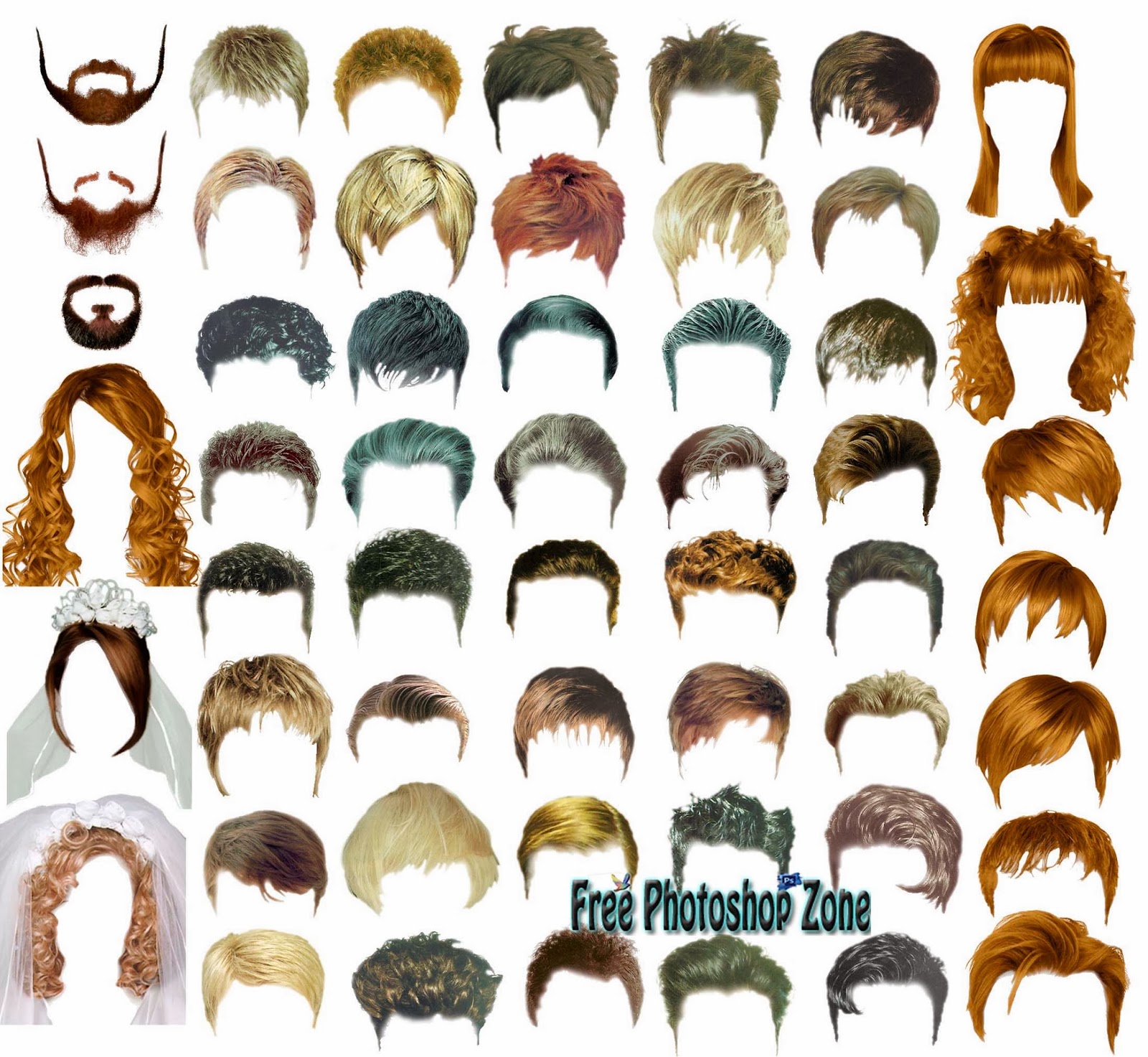  Hair  Styles  PSD Template  Free Photoshop Zone