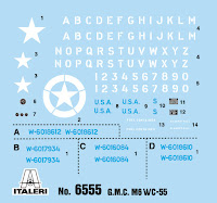 Italeri 1/35 M6 GUN MOTOR CARRIAGE WC-55 (6555) Colour Guide & Paint Conversion Chart
