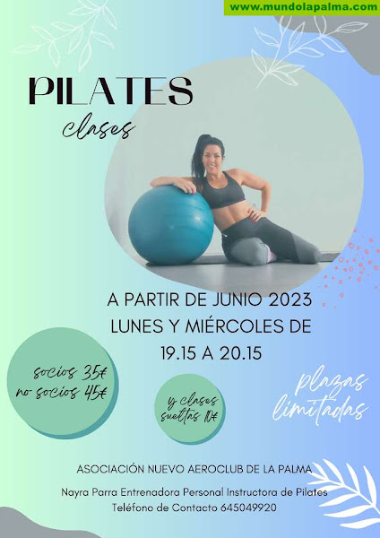 Clases de Pilates en el Aeroclub de La Palma