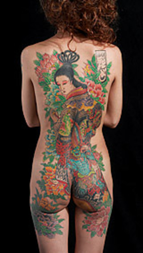 Full Back Women's Geisha Tattoo Full Back Women's Geisha Tattoo Full Back