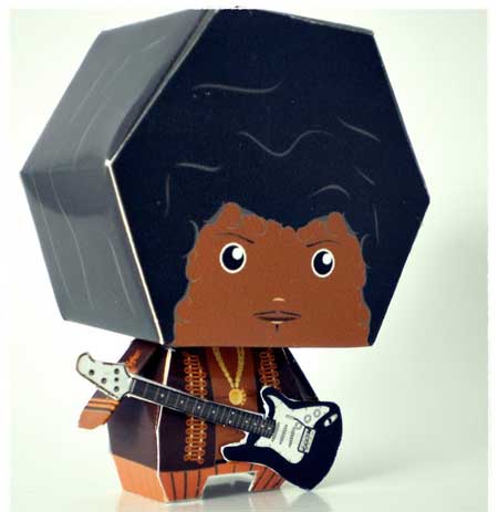 Jimi Hendrix Papercraft