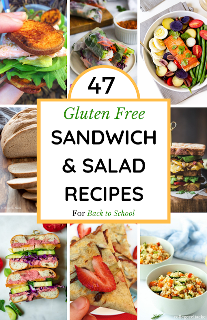 47 Gluten Free Sandwich, Salad and Wrap Recipes for Back to School