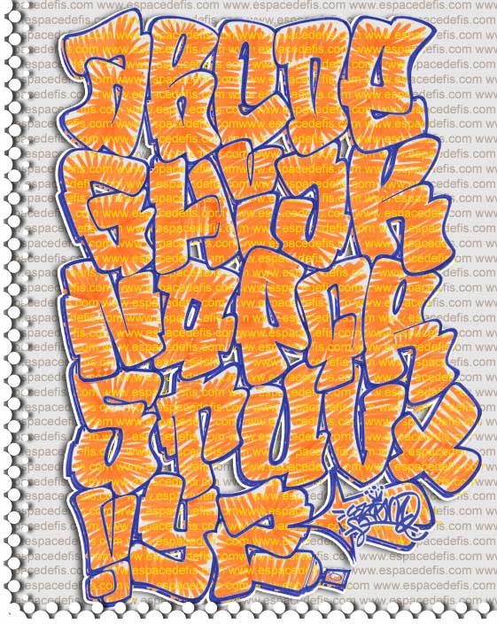 graffiti letters easy. letters of alphabet. graffiti