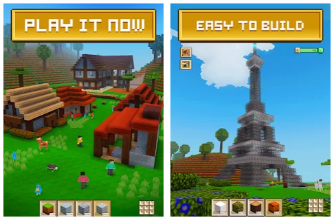  atau bahkan pesawat luar angkasa dan Menara Eiffel Block Craft 3D v2.13.39 Mod Pro Apk (Unlimited Money)