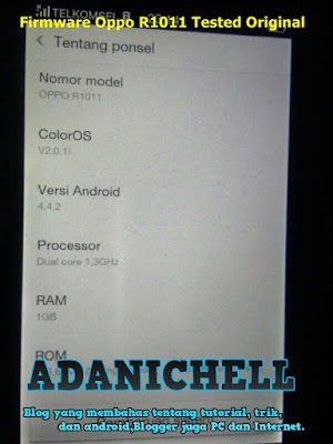 Firmware Oppo R1011 Tested Original