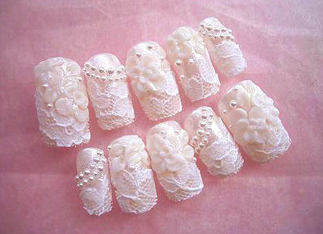 nail art patterns. LACE NAIL ART DESIGNS