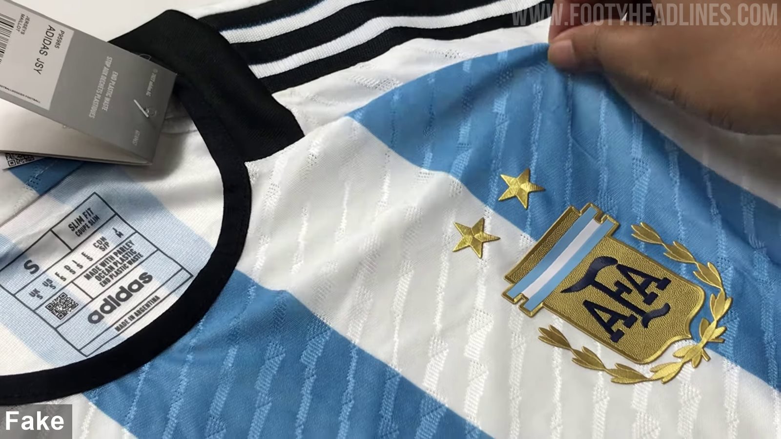 Asimilar sobrina agitación How to Spot a High-Quality Fake Authentic Adidas 2022 World Cup Kit - Footy  Headlines