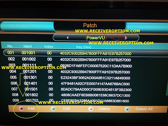 ECHILINK 1000+ HD RECEIVER POWERVU KEY OPTION