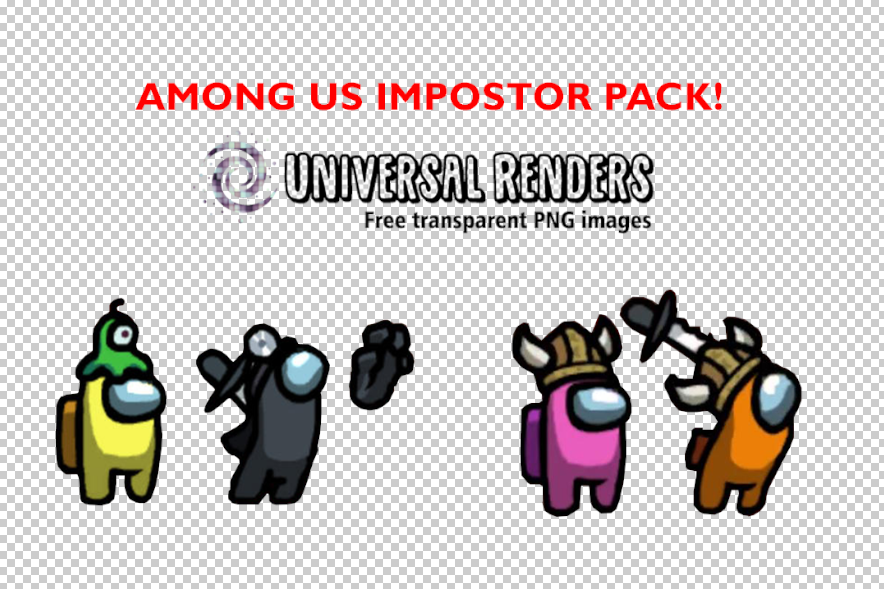 Among Us Impostor Png Pack Transparent Background Universal Renders
