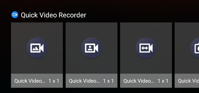 Quick Video Recorder Widgets