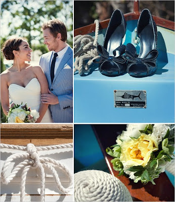 A Nautical themed wedding shoot via The Wedding Chicks