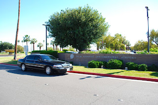 Limo at Palm Springs Airport