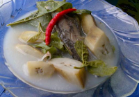 Sayur Asam Pisang Daun Singkil (Asam Pisang Mentah)