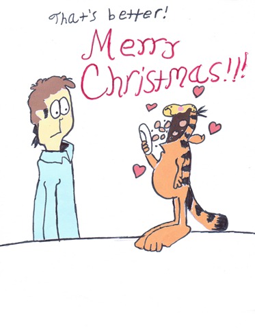 A Garfield Christmas card.pic 21