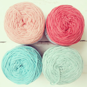 ByHaafner, Nikkim Vinnis cotton yarn, pastel, gift from Pigtails