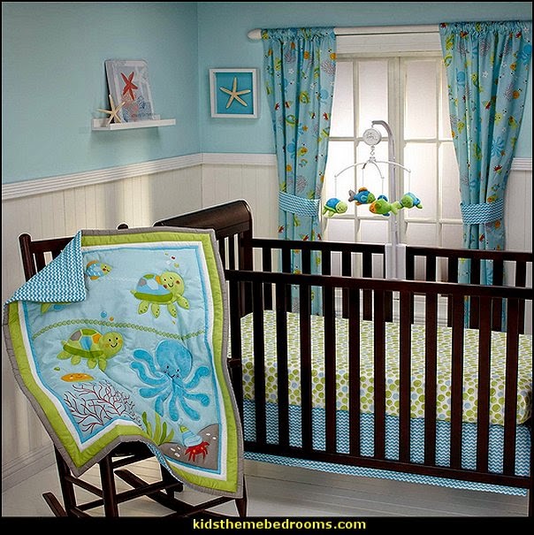 under the sea baby bedroom decorating ideas - ocean theme baby bedroom ...