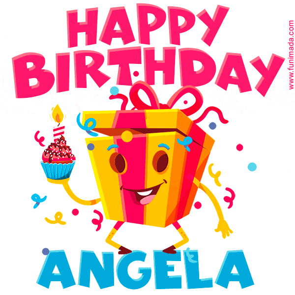 happy birthday angela gif