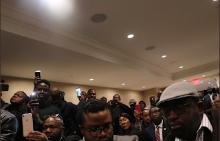 Atiku meets PDP Members In D.C Metropolis, Departs USA For Nigeria