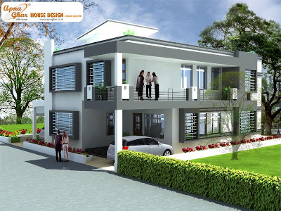 4 Bedrooms Duplex House Design in 324m2 (18m X 18m) | Bill House Plans