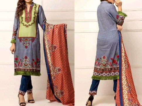 ZS Textile RangReza Lawn 2019 with Lawn Dupatta – Price:Rs.1395 