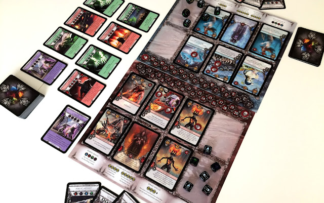 Heroes Board game 2 player set up