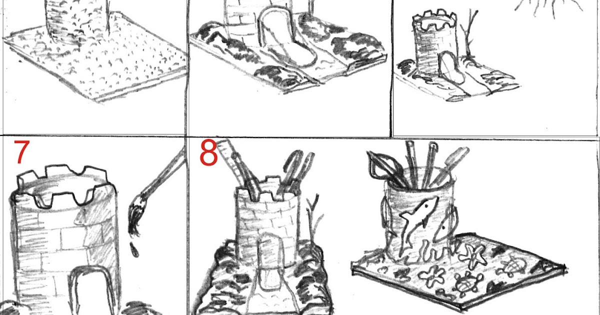 Tutorial Membuat Tempat  Pensil  dari  Bubur  Kertas  Art Energic