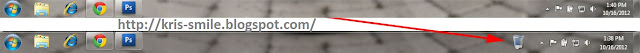Menempatkan-Meletakkan Recycle Bin pada taskbar Windows