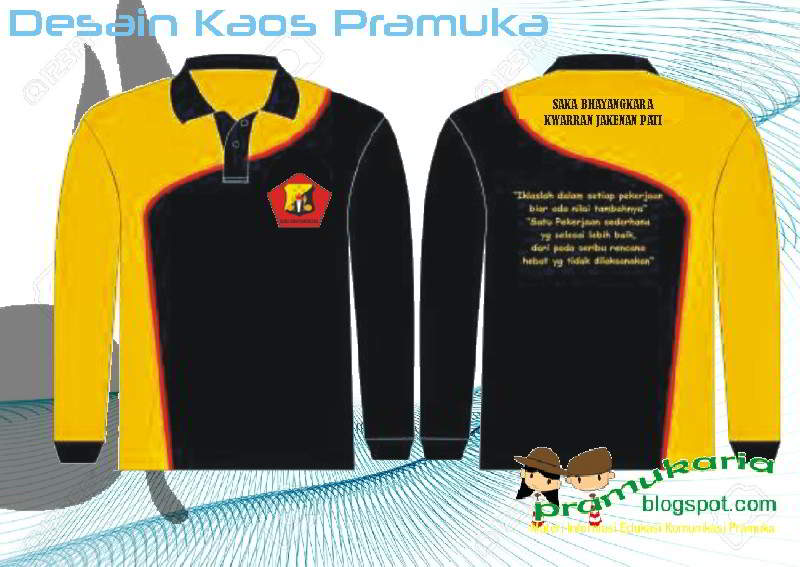 Contoh Desain  Kaos  Pramuka Lengan Panjang Pramuka