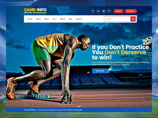  game responsive template