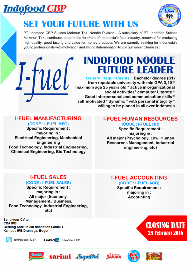 Lowongan Kerja Terbaru Indofood Februari 2016 | Lowongan ...