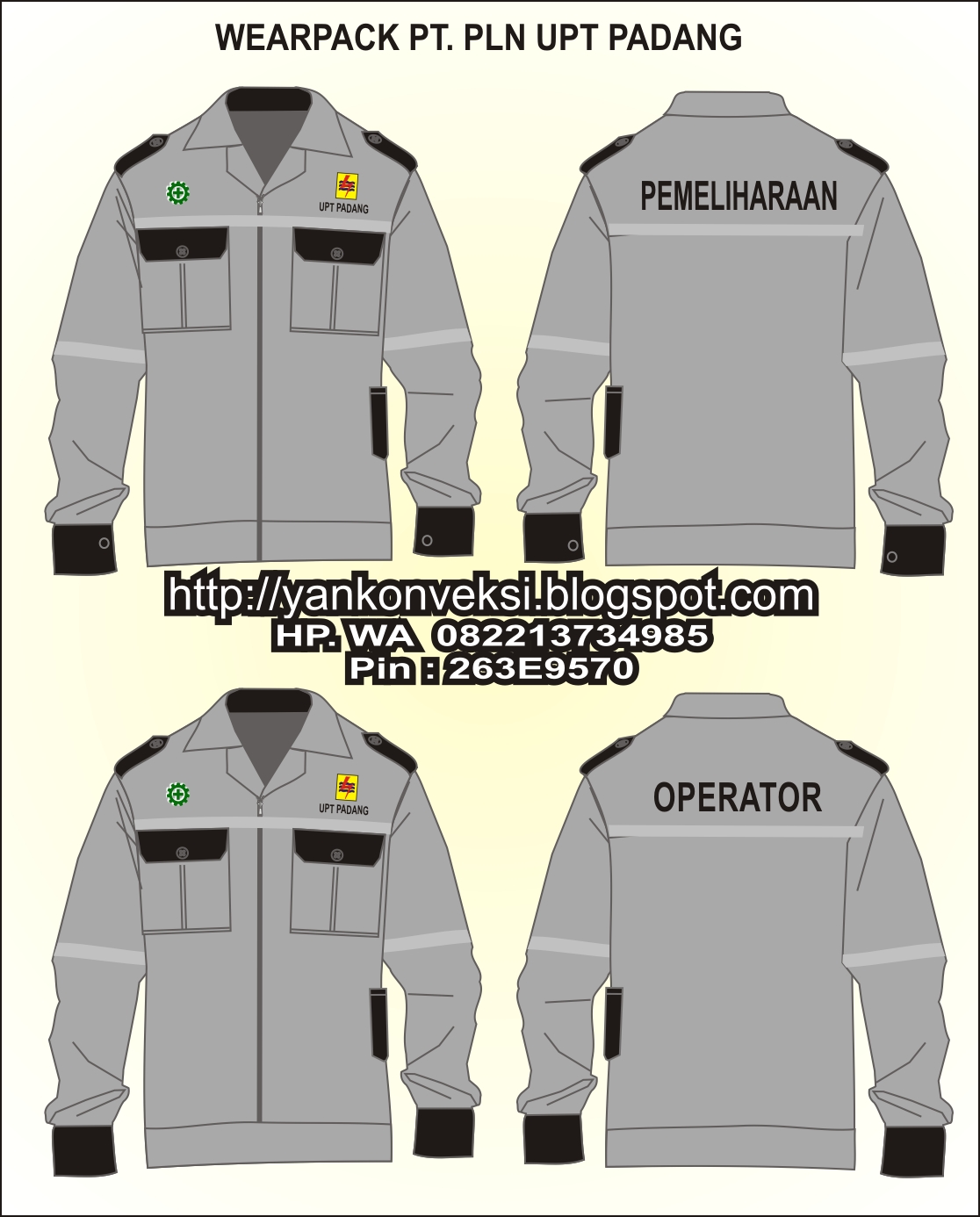 WEARPACK LAPANGAN PT PLN ( Persero ) UPT PADANG